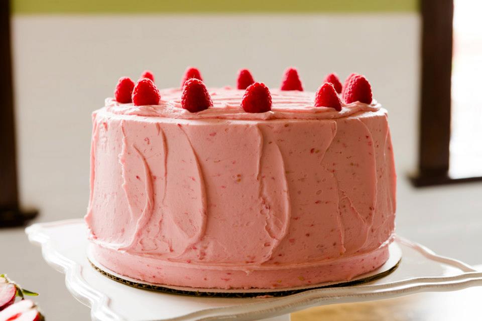 Fresh Raspberry Buttermilk Pound Cake